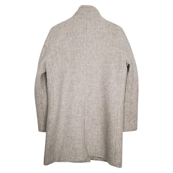 J Crew Cocoon Coat Stadium Cloth by Nello Gori Wool Blend Gray G8447 Size 8 - Picture 2 of 8